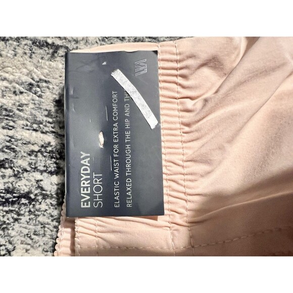 VRST Men's 5" Everyday Shorts Light Pink Crepe Size Large Mesh Lining Drawstring - Picture 3 of 6